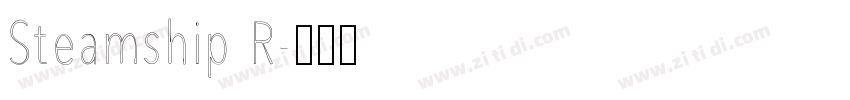 Steamship R字体转换
